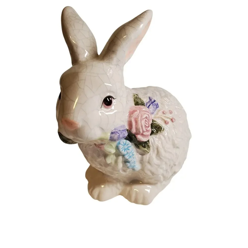 Rabbit Ceramic Figurine - Lot of 2 - 7